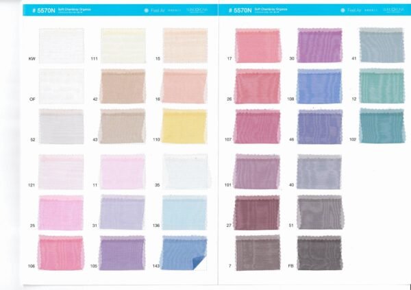 Soft Chambray Organza / #5570N {#KW -#41 } 1/2 - Image 3